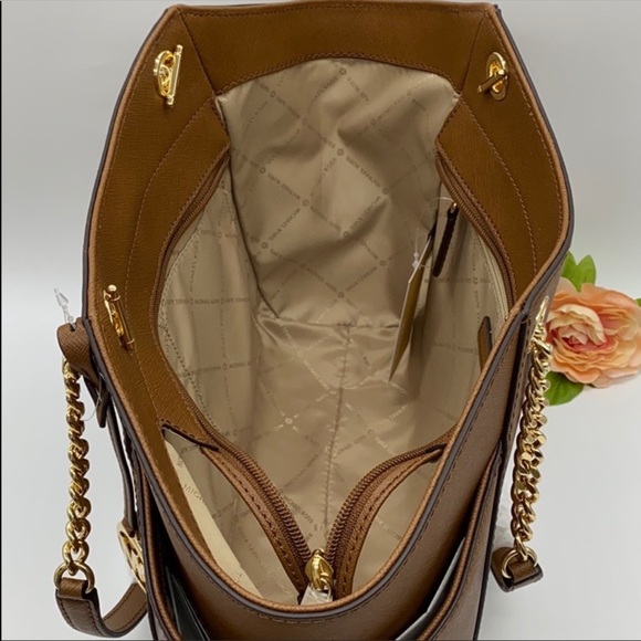 MICHAEL KORS LG CHAIN SHOULDER TOTE LUGGAGE - Picture 7 of 16